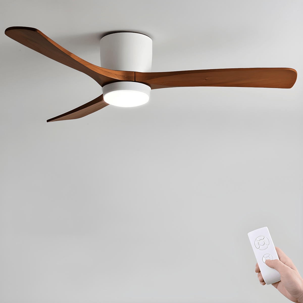 Nordic Wooden 42"/48" Ceiling Fan Light - Vakkerlight