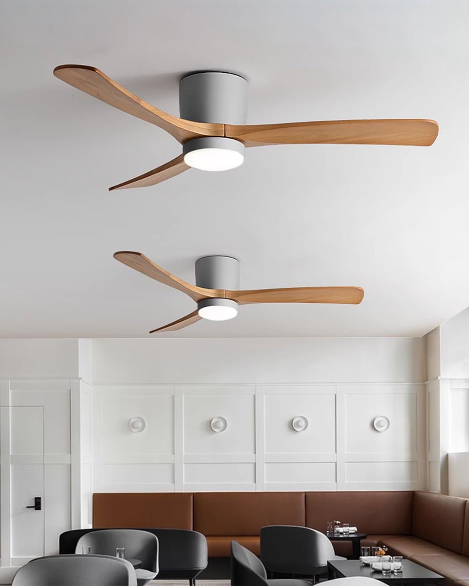 Nordic Wooden Ceiling Fan Light – detail 24