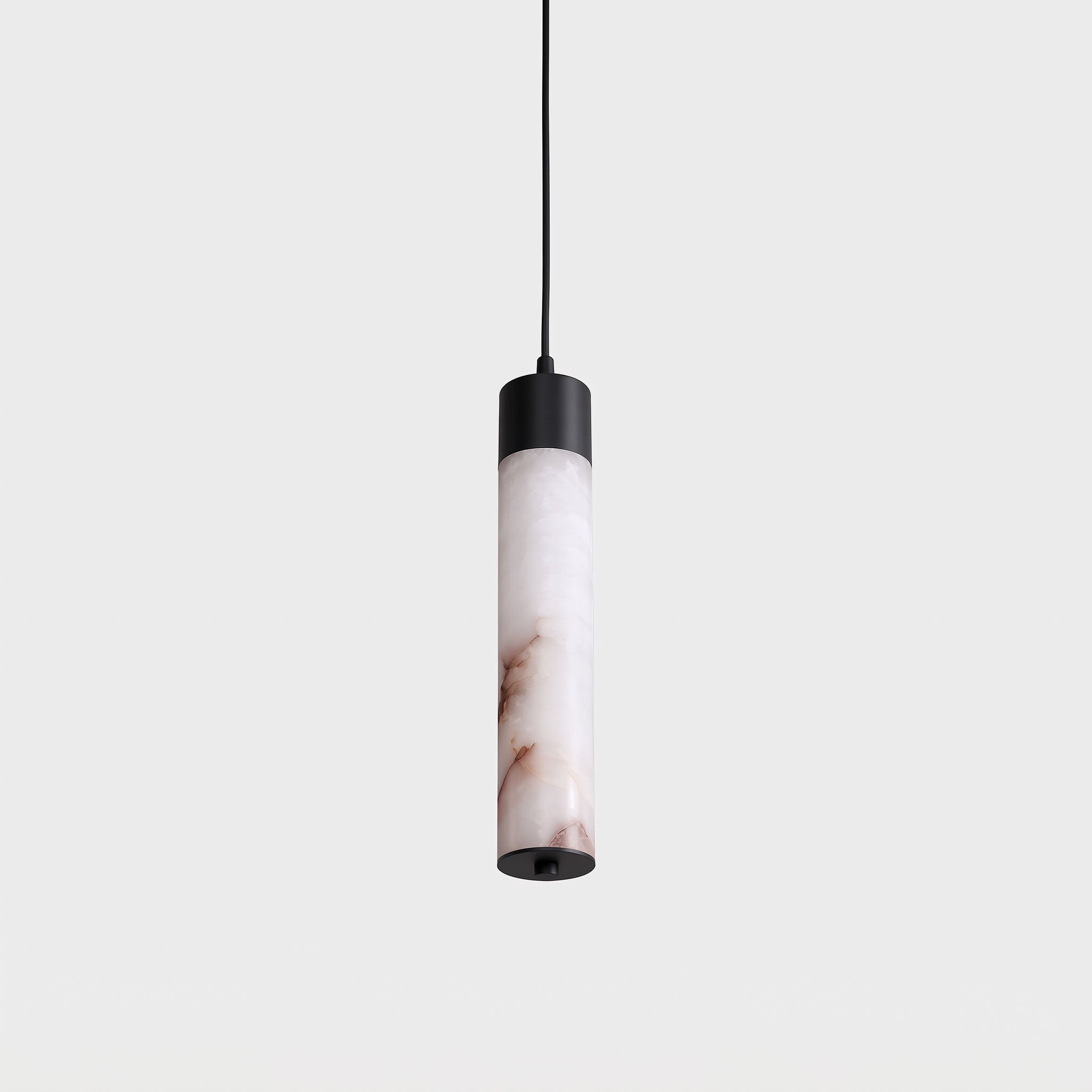 Keleyro Alabaster Tube Pendant Light