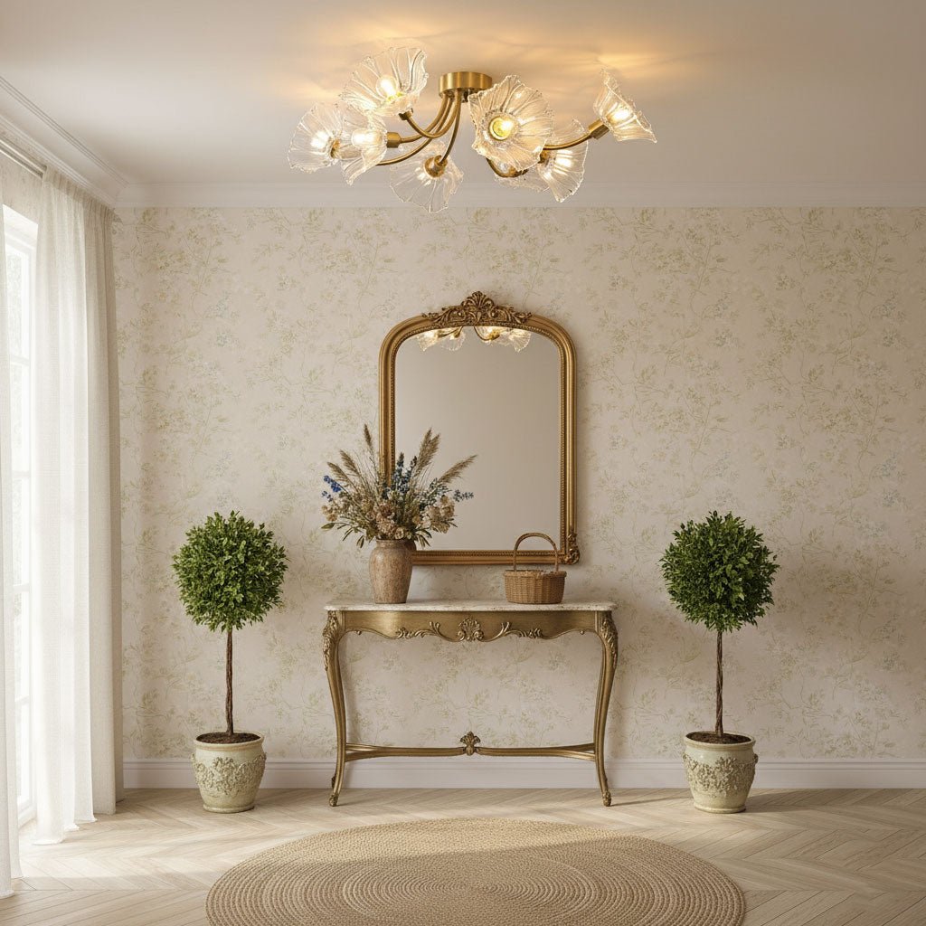 Kalin Flower Glass Ceiling Lamp – detail 6