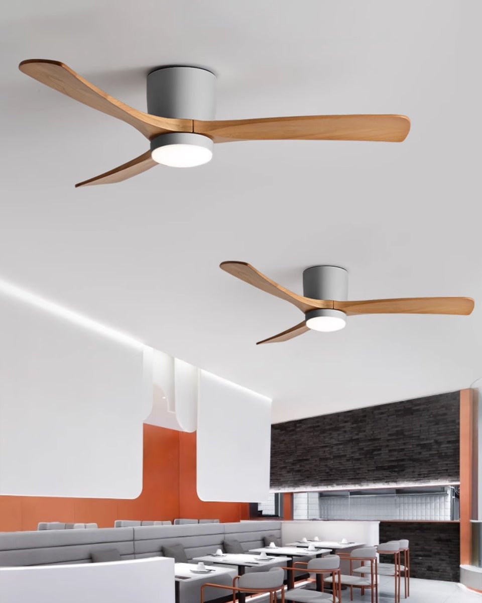 Nordic Wooden Ceiling Fan Light – detail 27