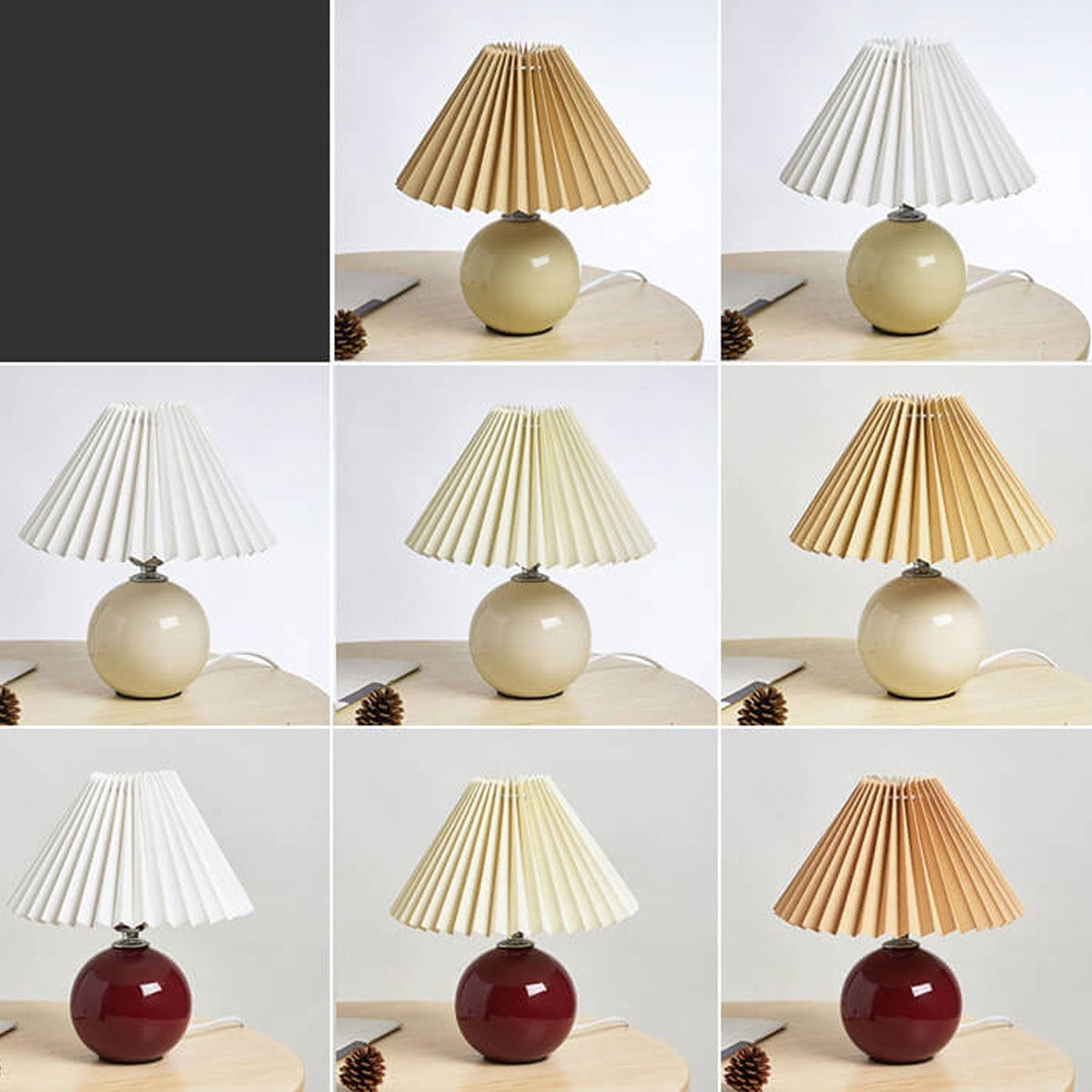 Alina Pleated Table Lamp