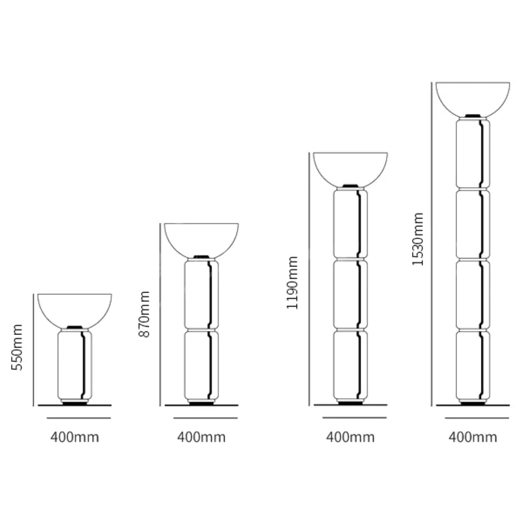 Mevvilzo Cylindrical Glass Floor Lamp