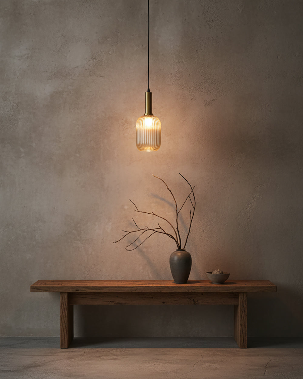 Sagemarro Ribbed Pendant Light
