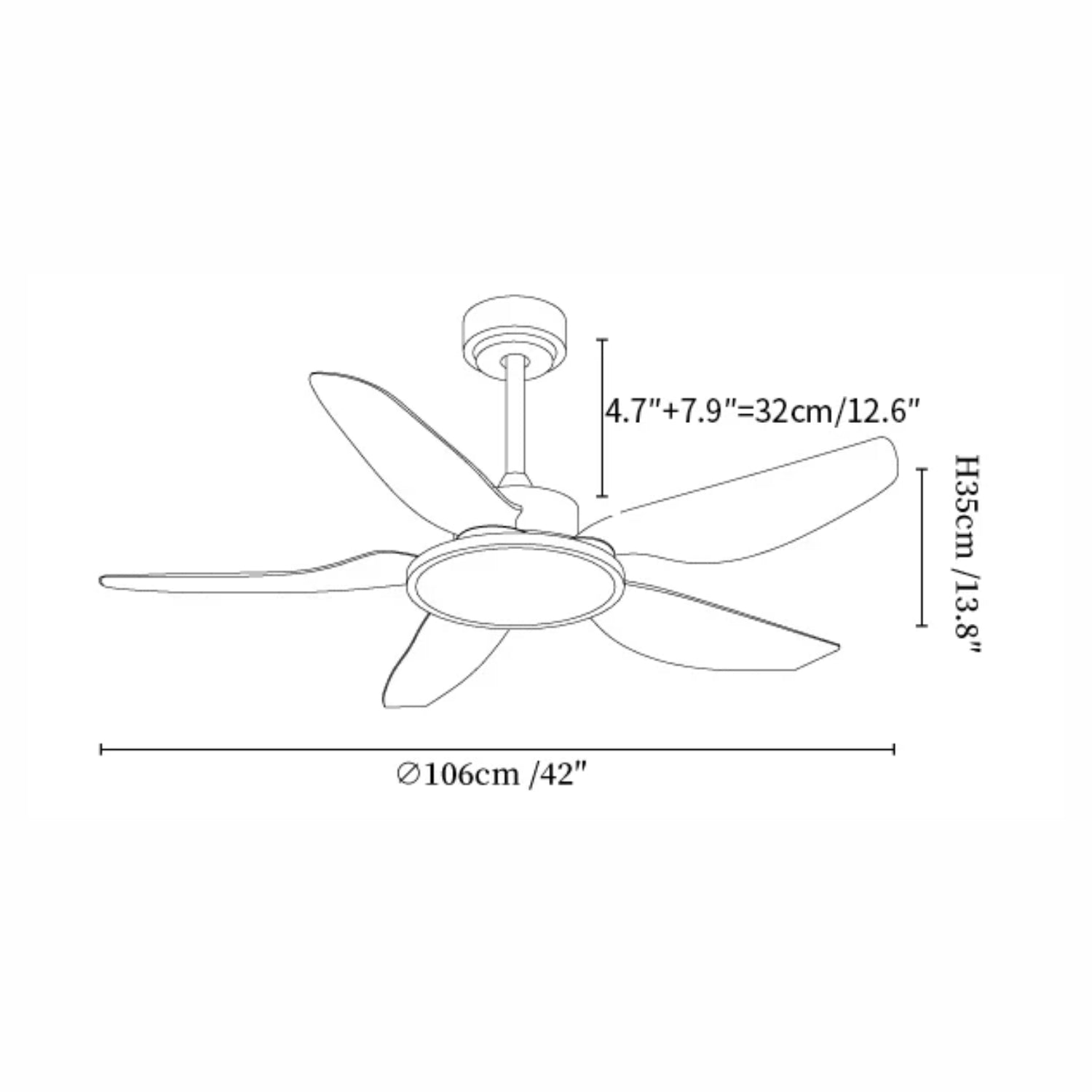 Tereelo Ceiling Fan Light