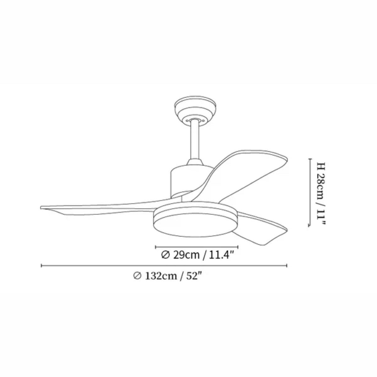 Noamiko Ceiling Fan Light