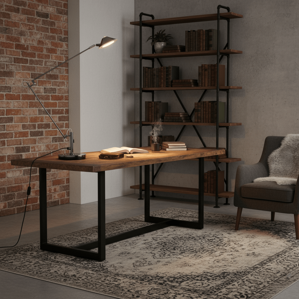 Adjustable Black Office Task Lamp – detail 3