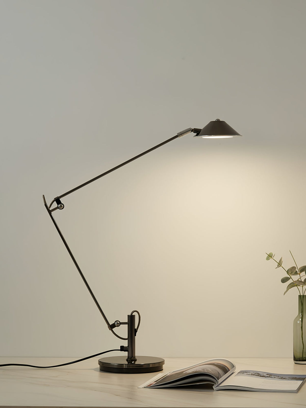 Adjustable Black Office Task Lamp – detail 11