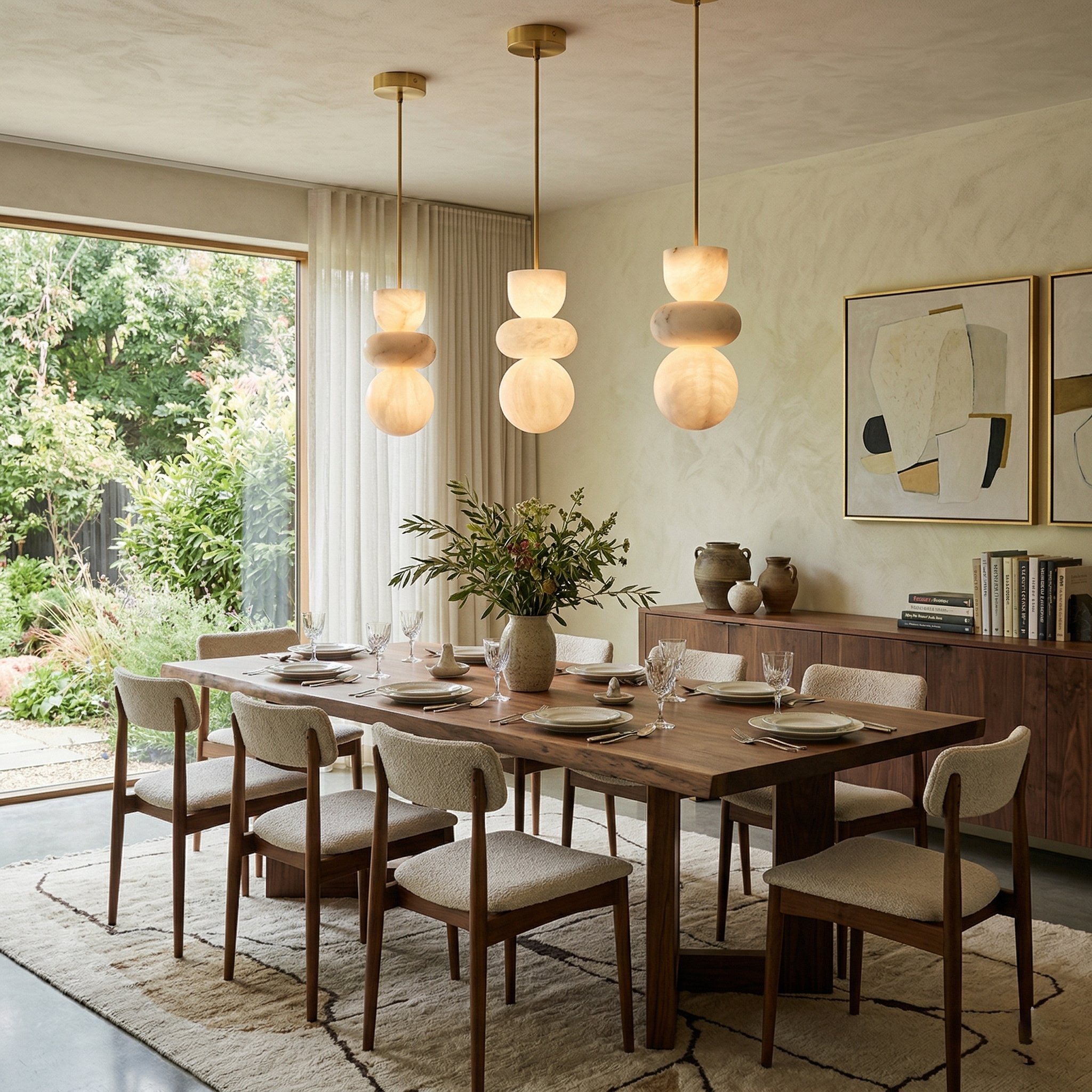 Reefis Alabaster Pendant Light