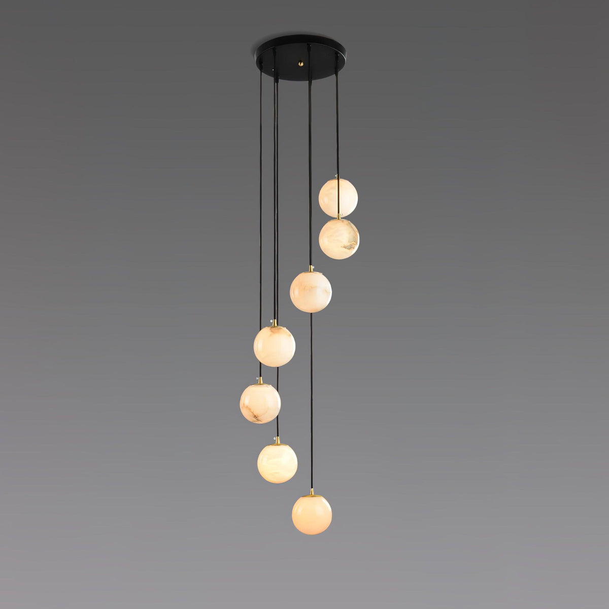 Alabaster Balls Cluster Chandelier – detail 36