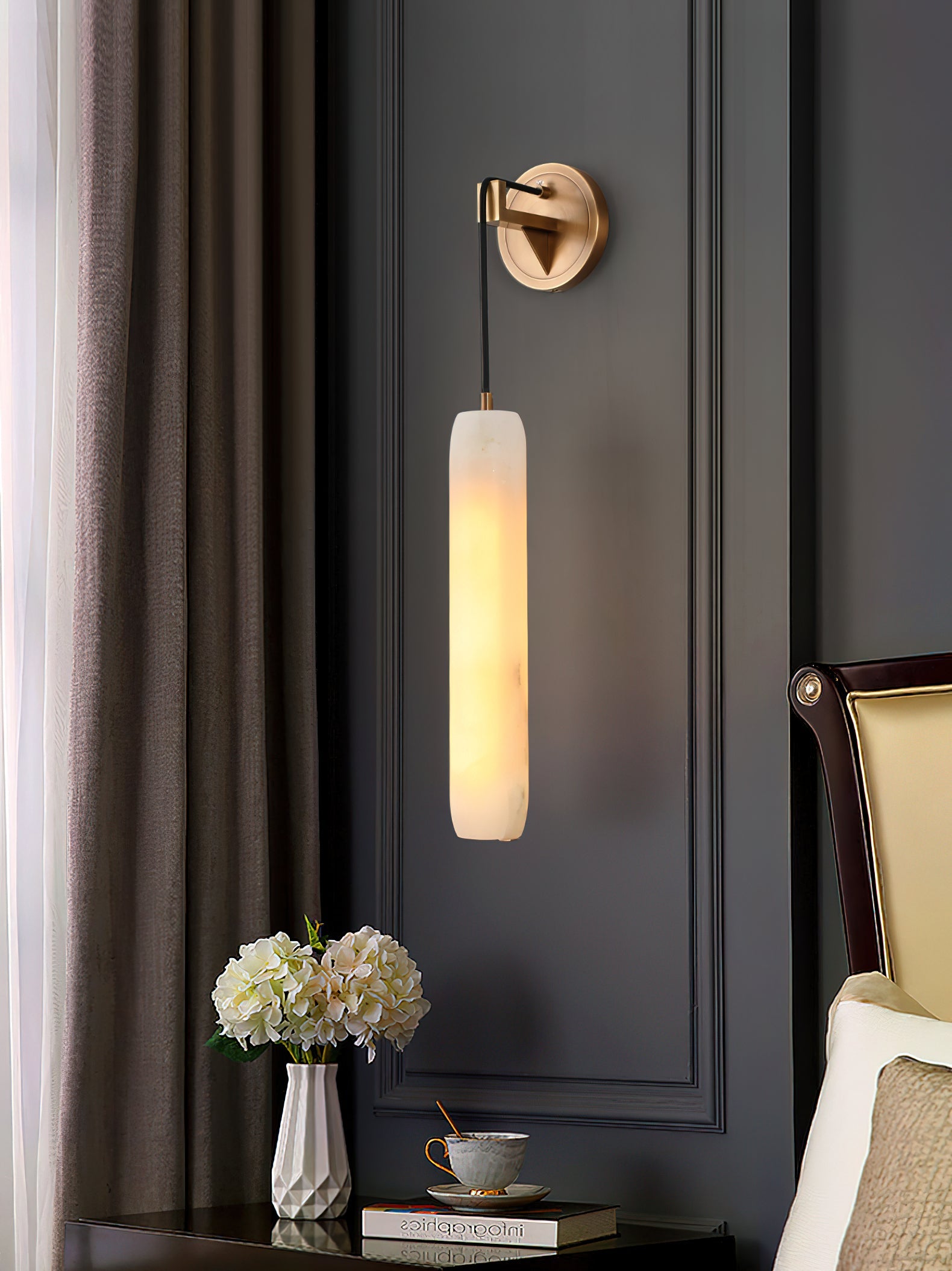 Cayum Alabaster Wall Light