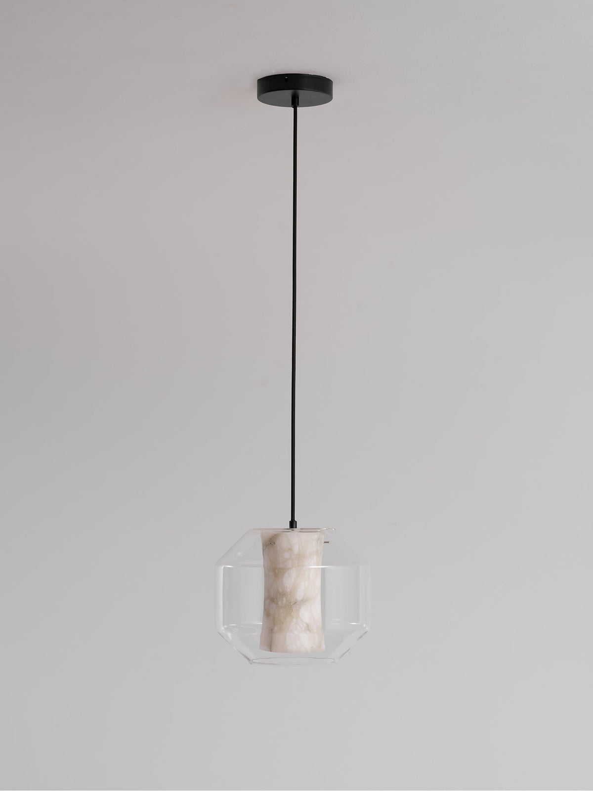 Alabaster Glass Cylinder Pendant Light – detail 39