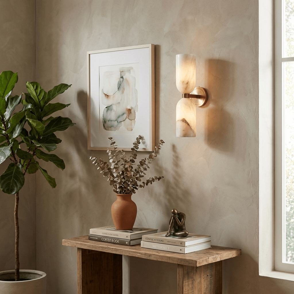 Liova Alabaster Wall Light