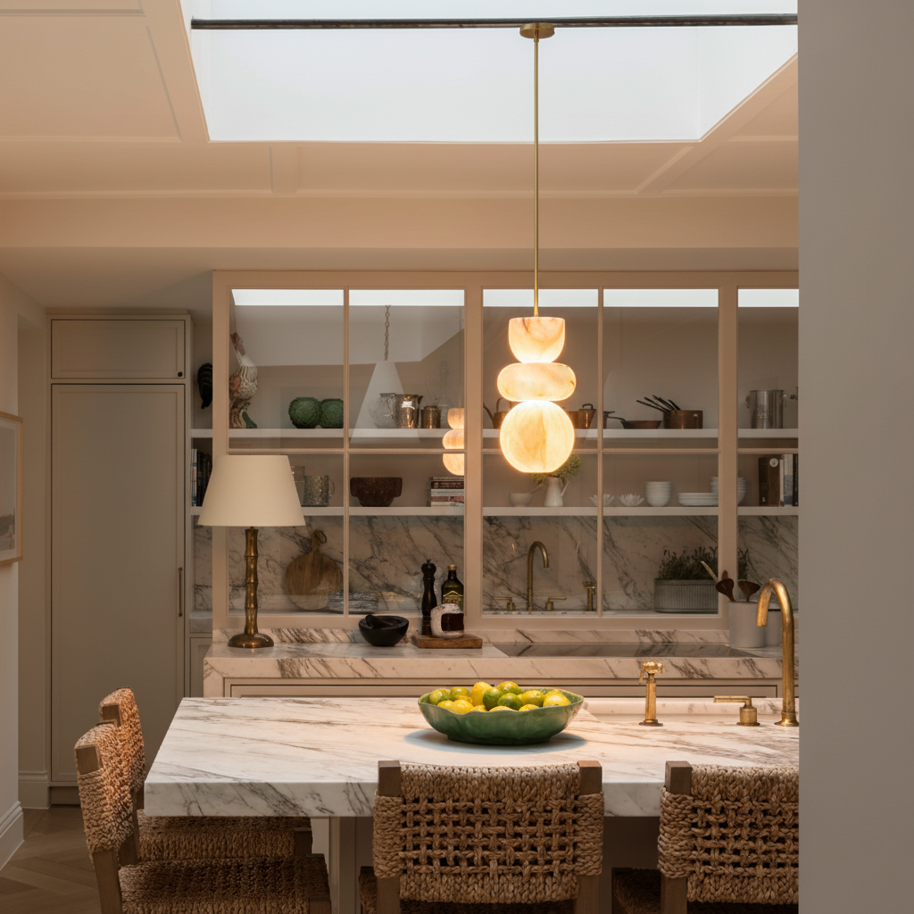 Reefis Alabaster Pendant Light