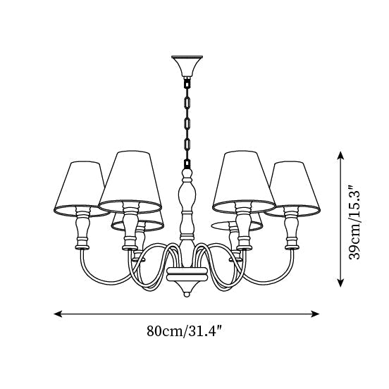 Valeiobay Floral Chandelier