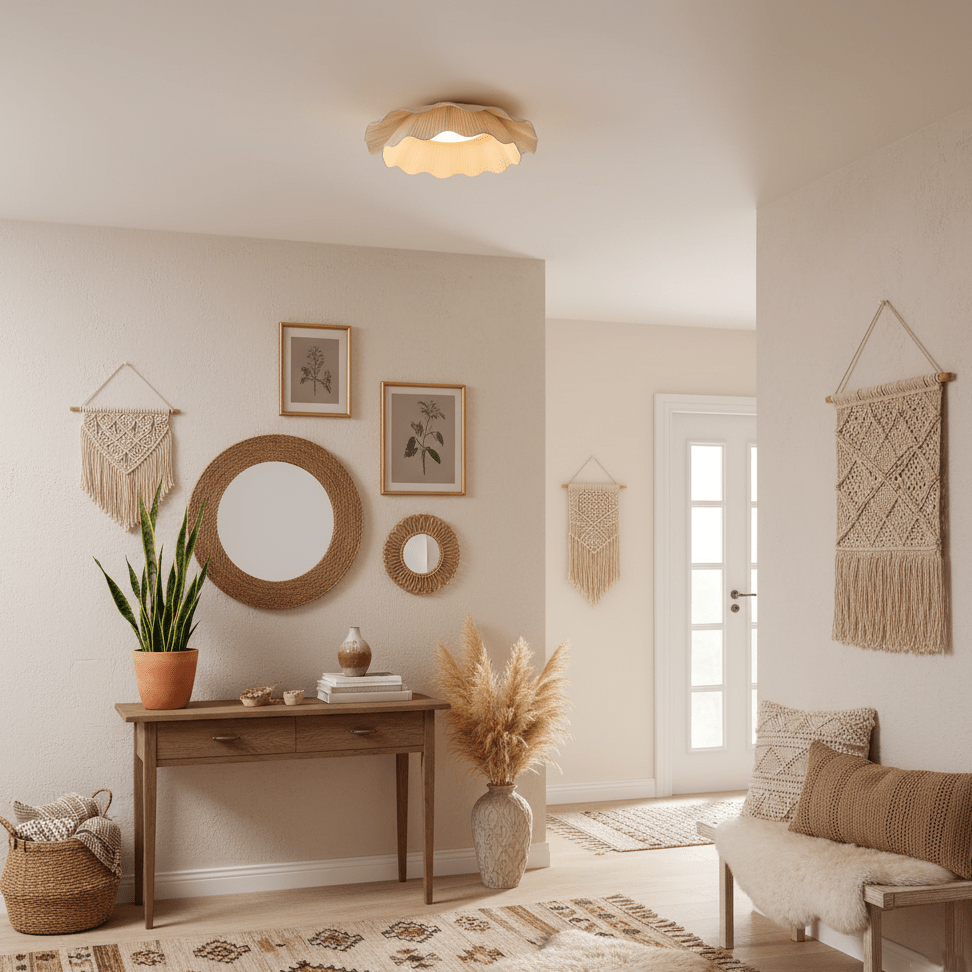 Arwen Fabric Wave Ceiling Lamp – detail 7