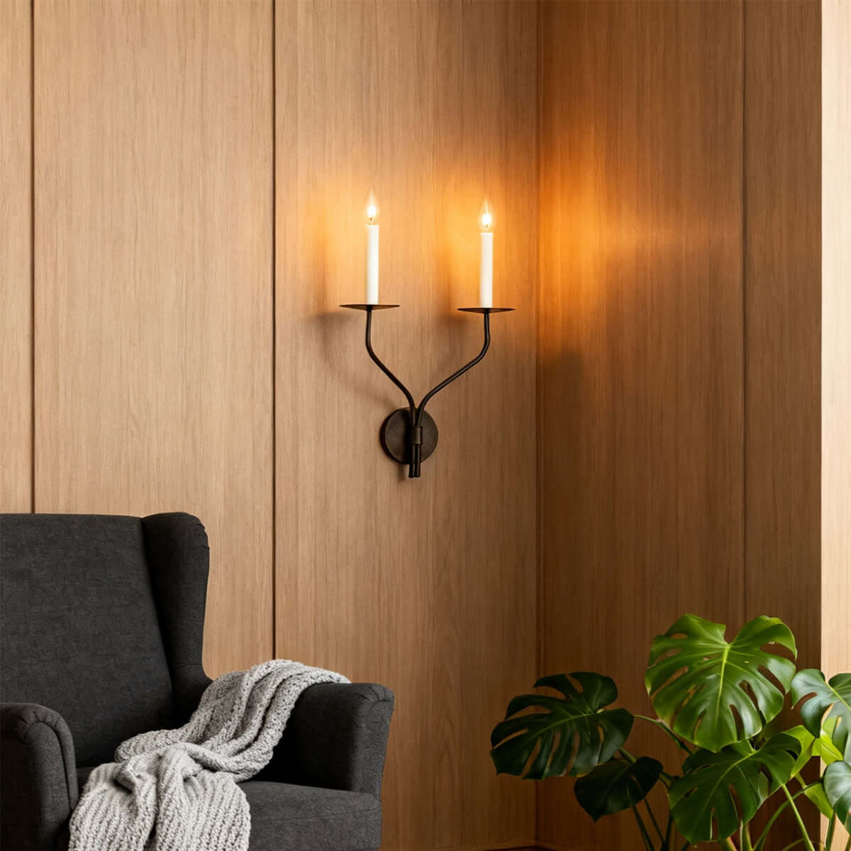 Darlobay Candle Wall Light
