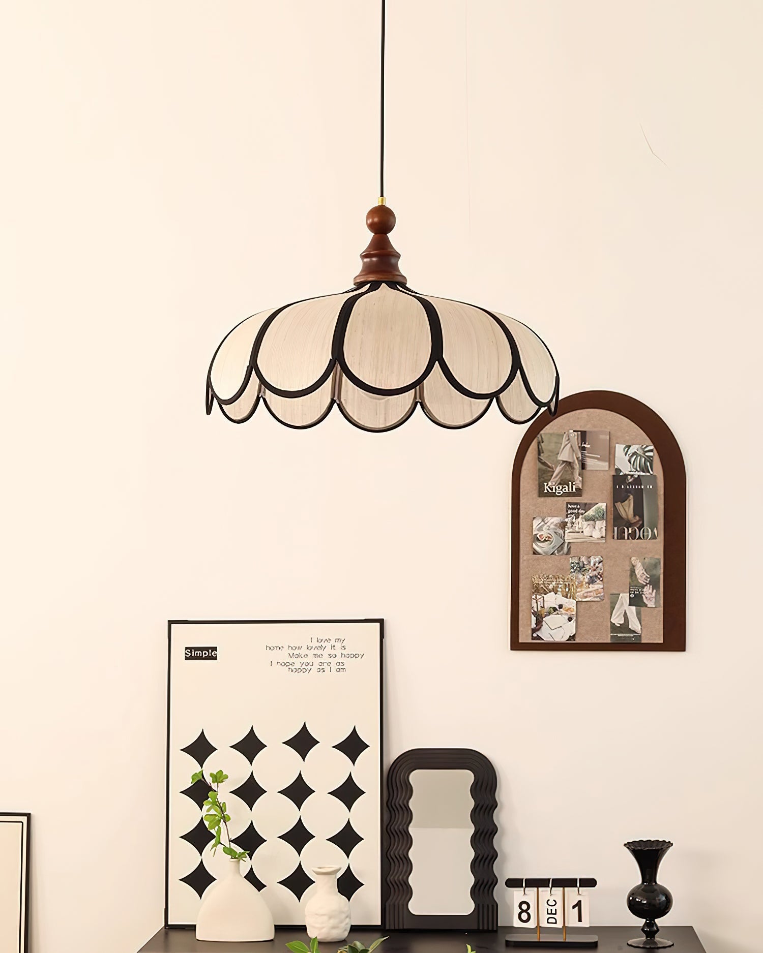 Oriay Scalloped Pendant Light