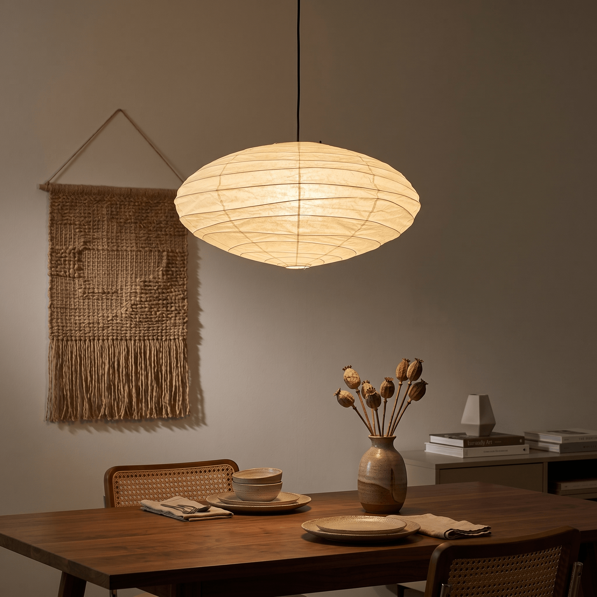 Renbay Rice Paper Pendant Light