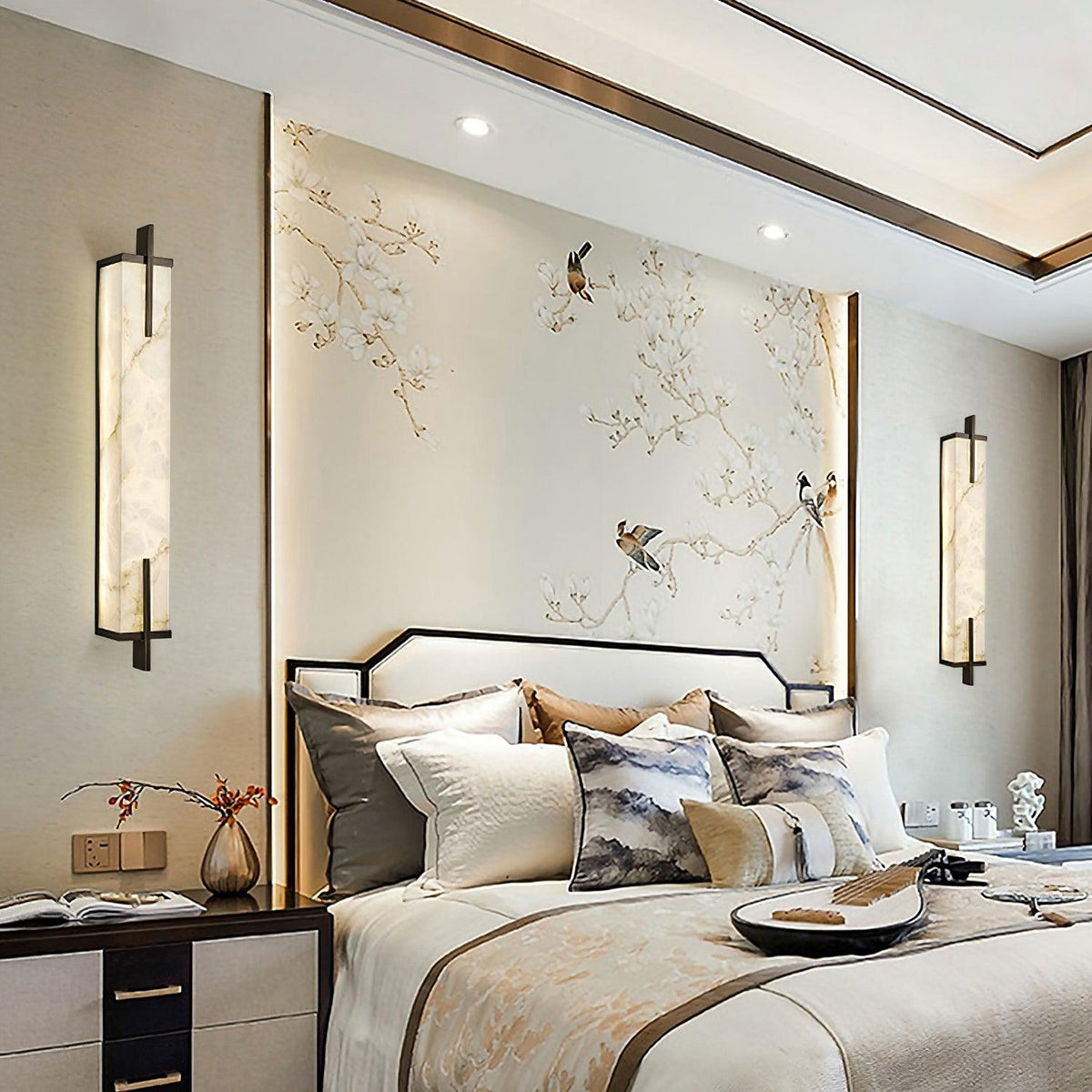 Calliope Alabaster Wall Sconce – detail 16