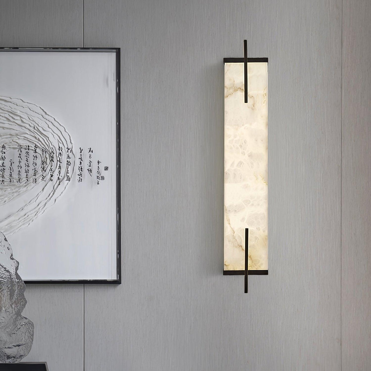 Calliope Alabaster Wall Sconce – detail 8