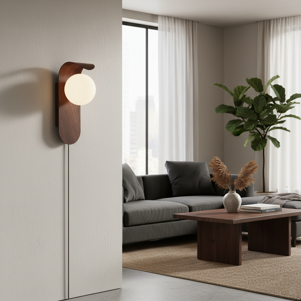 Axes Plug In Wall Light