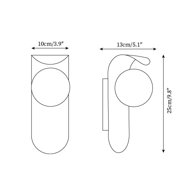 Axes Plug In Wall Light
