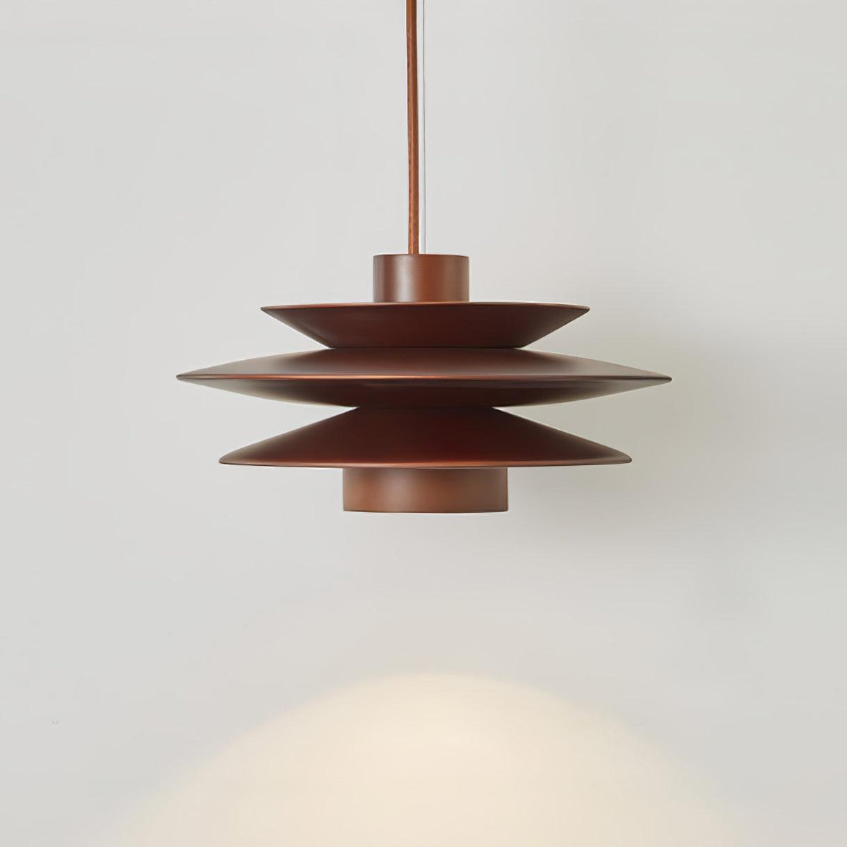 Cascade Wooden Disc Pendant Lamp – detail 7