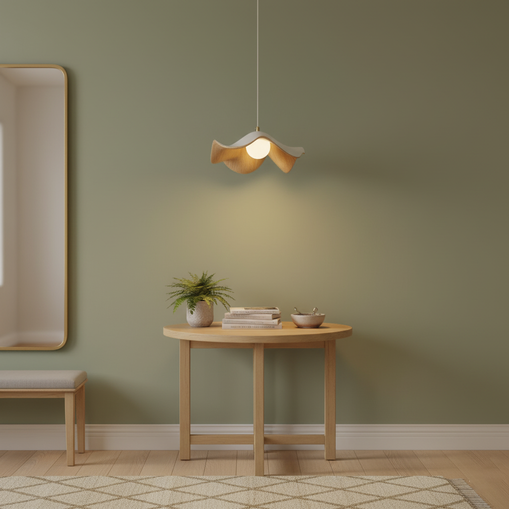 Zane Lotus Plug In Pendant Light