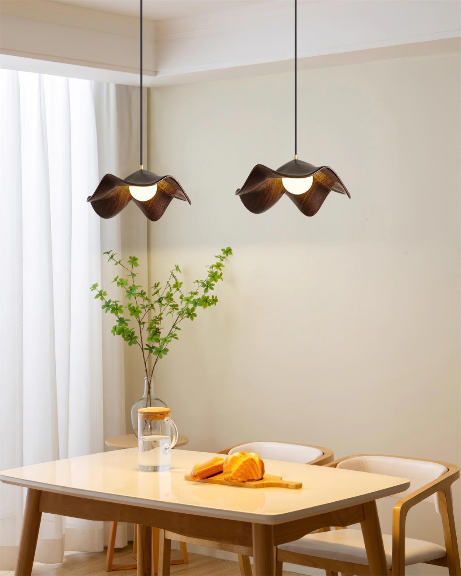 Zane Lotus Plug In Pendant Light