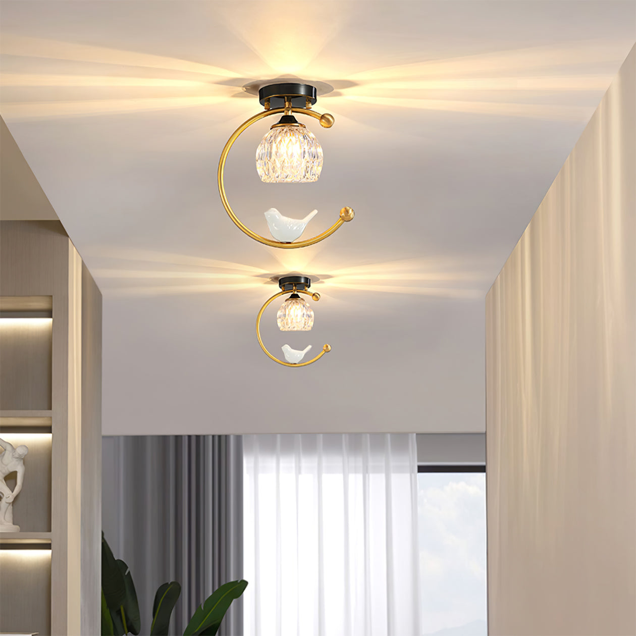 Bayais Bird Ceiling Light
