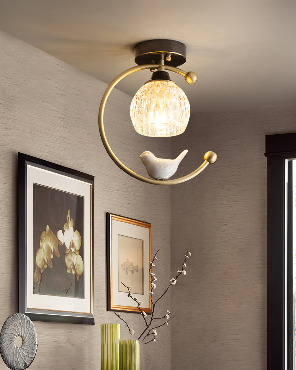 Bayais Bird Ceiling Light
