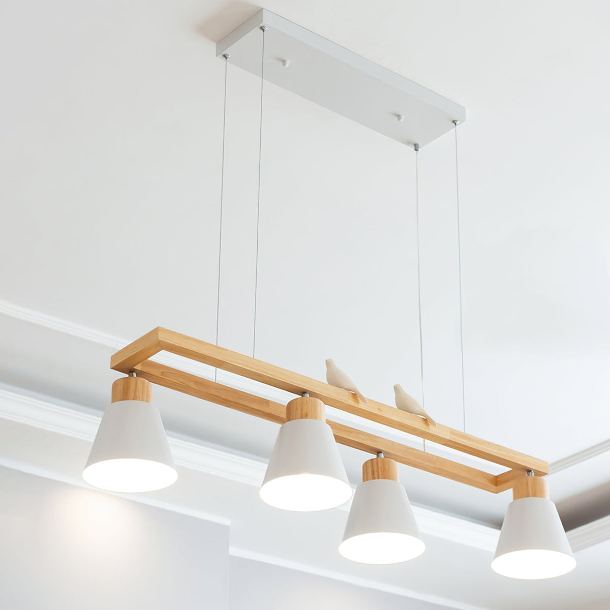 Cone Wood Chandelier – detail 8