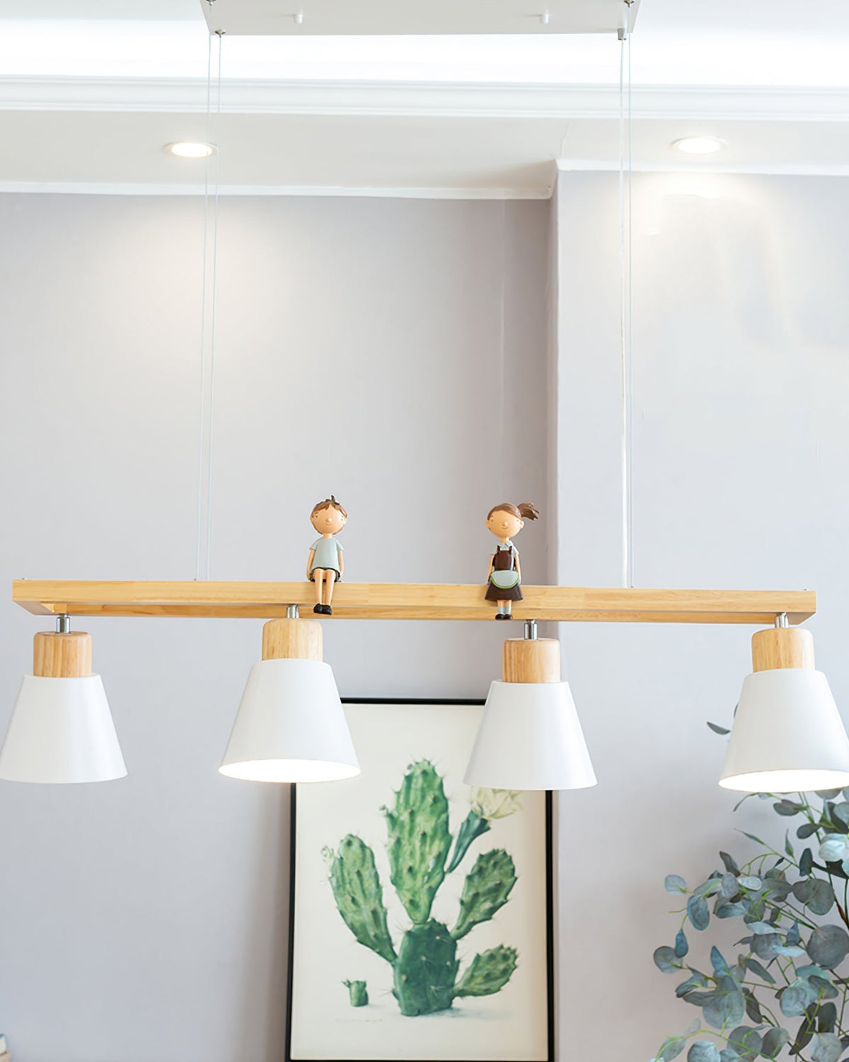 Cone Wood Chandelier – detail 11