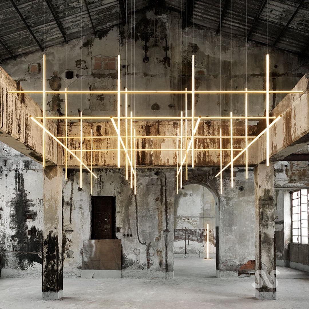 Gridline Linear Chandelier – detail 2