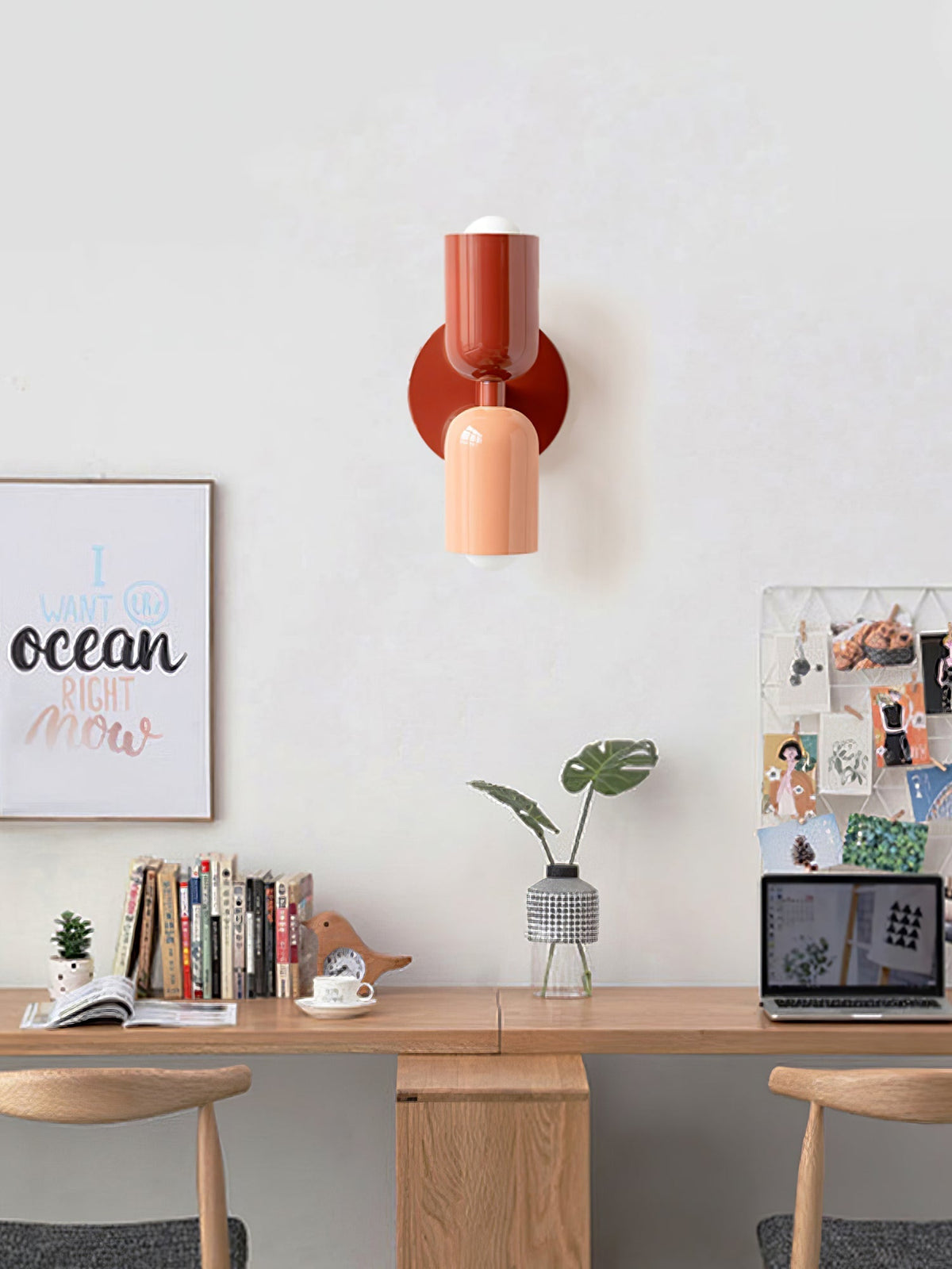 Couleur Double Plug In Wall Lamp - Vakkerlight