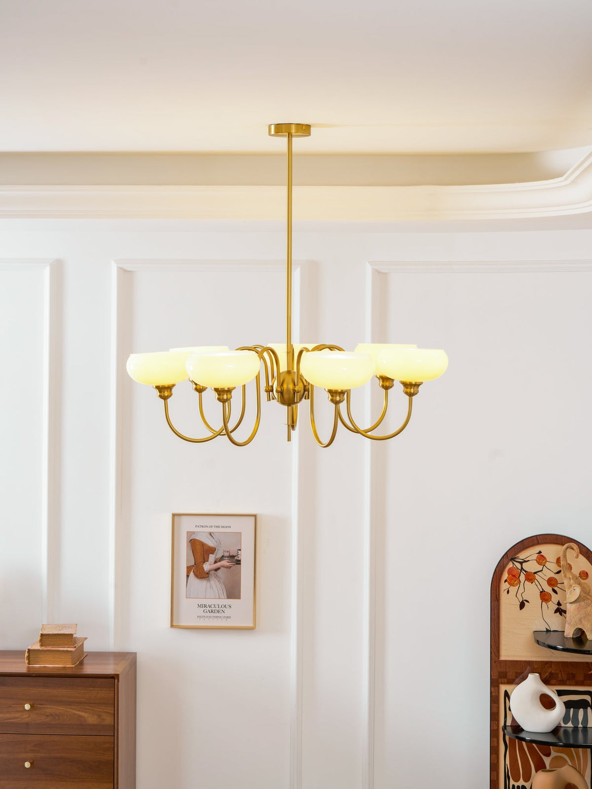Creamy Persimmon Chandelier - Vakkerlight