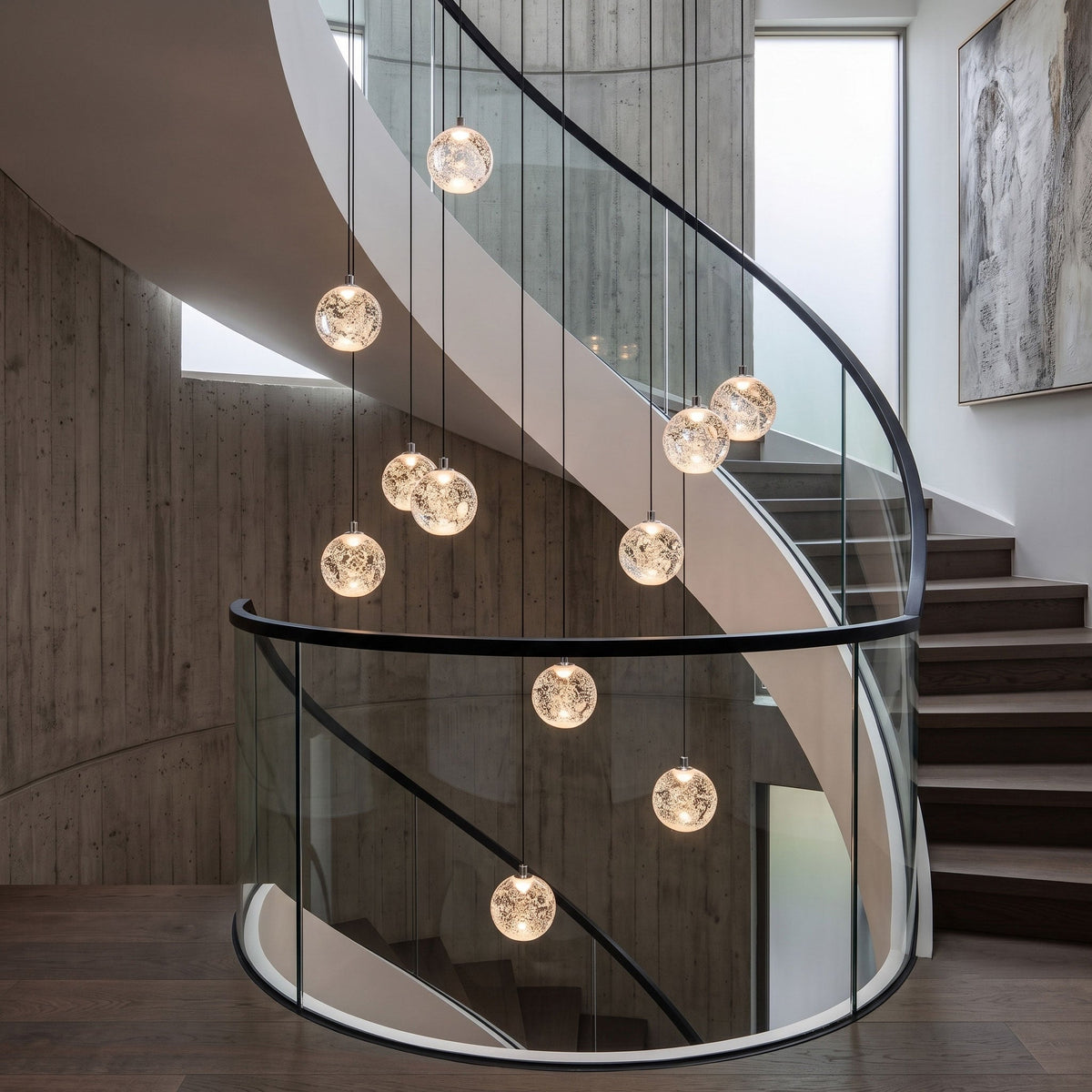 Crystal Bubbles Balls Pendant Lamp – detail 5