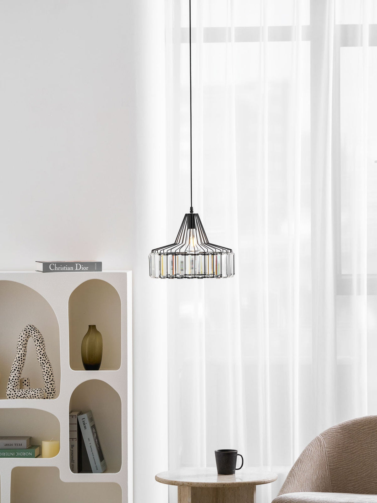 Crystal Drum Pendant Lamp - Vakkerlight