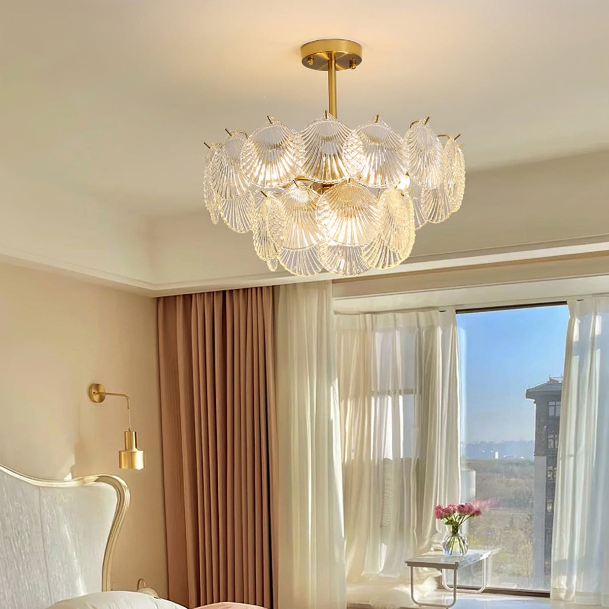 Shell Glass Chandelier – detail 2