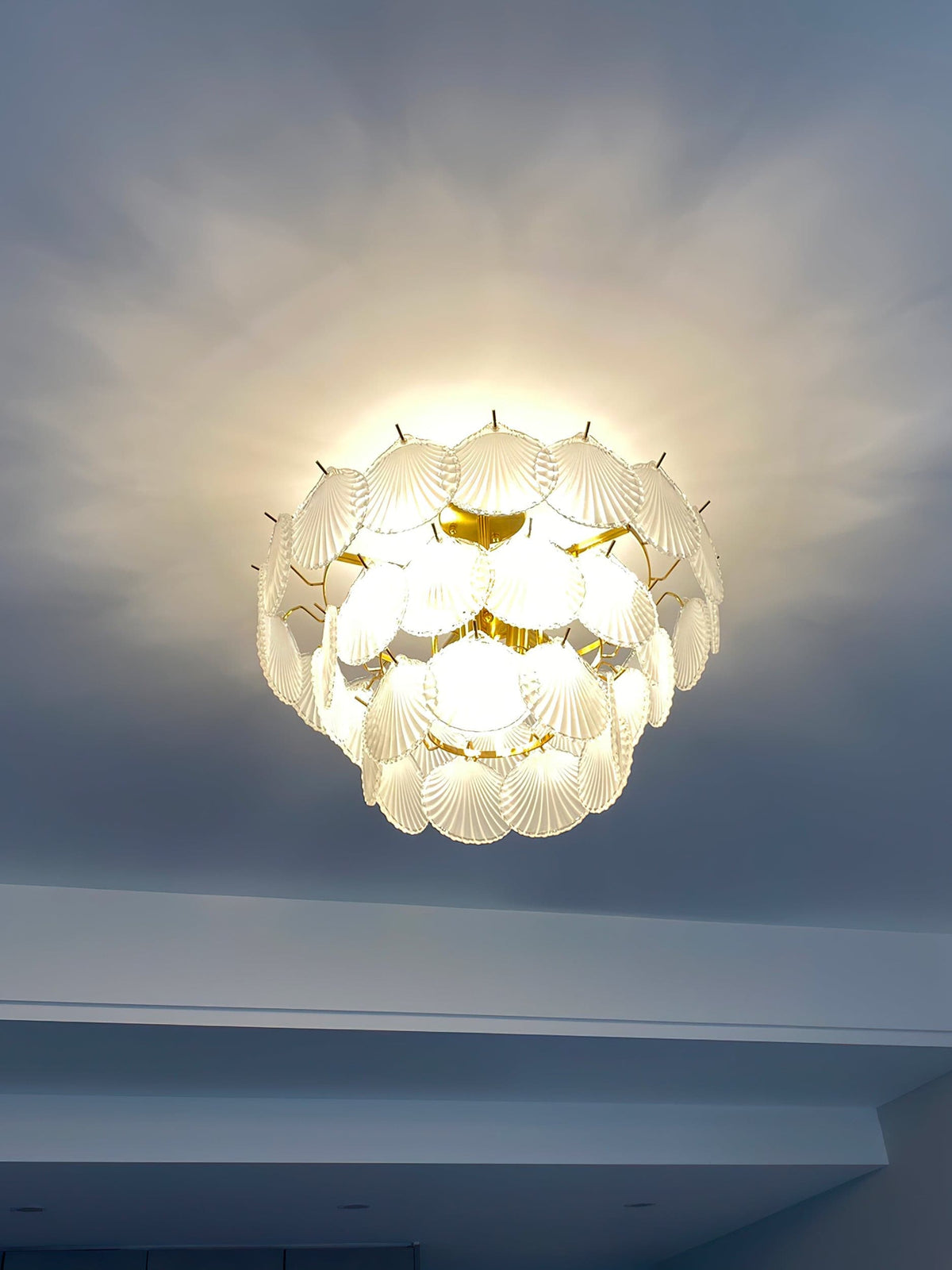 Shell Glass Chandelier – detail 8