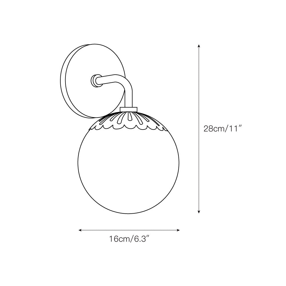 Quini Globe Wall Light
