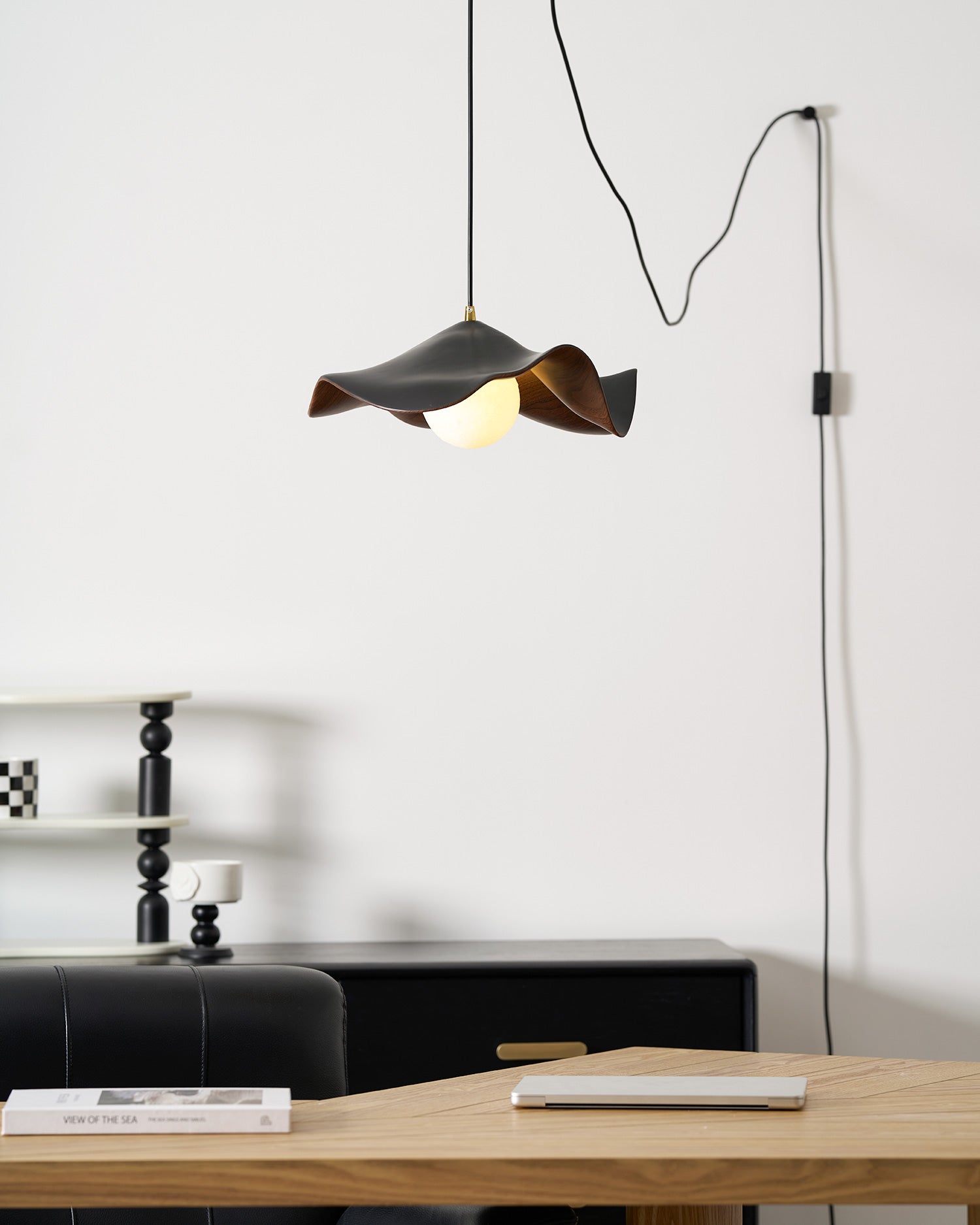 Zane Lotus Plug In Pendant Light