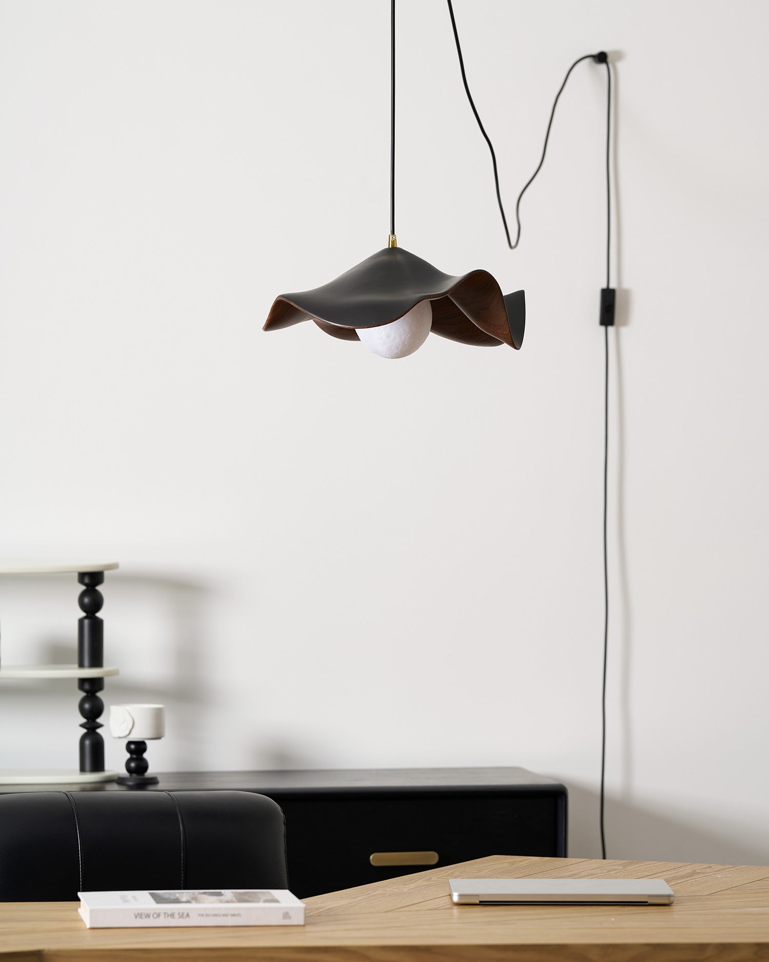 Zane Lotus Plug In Pendant Light