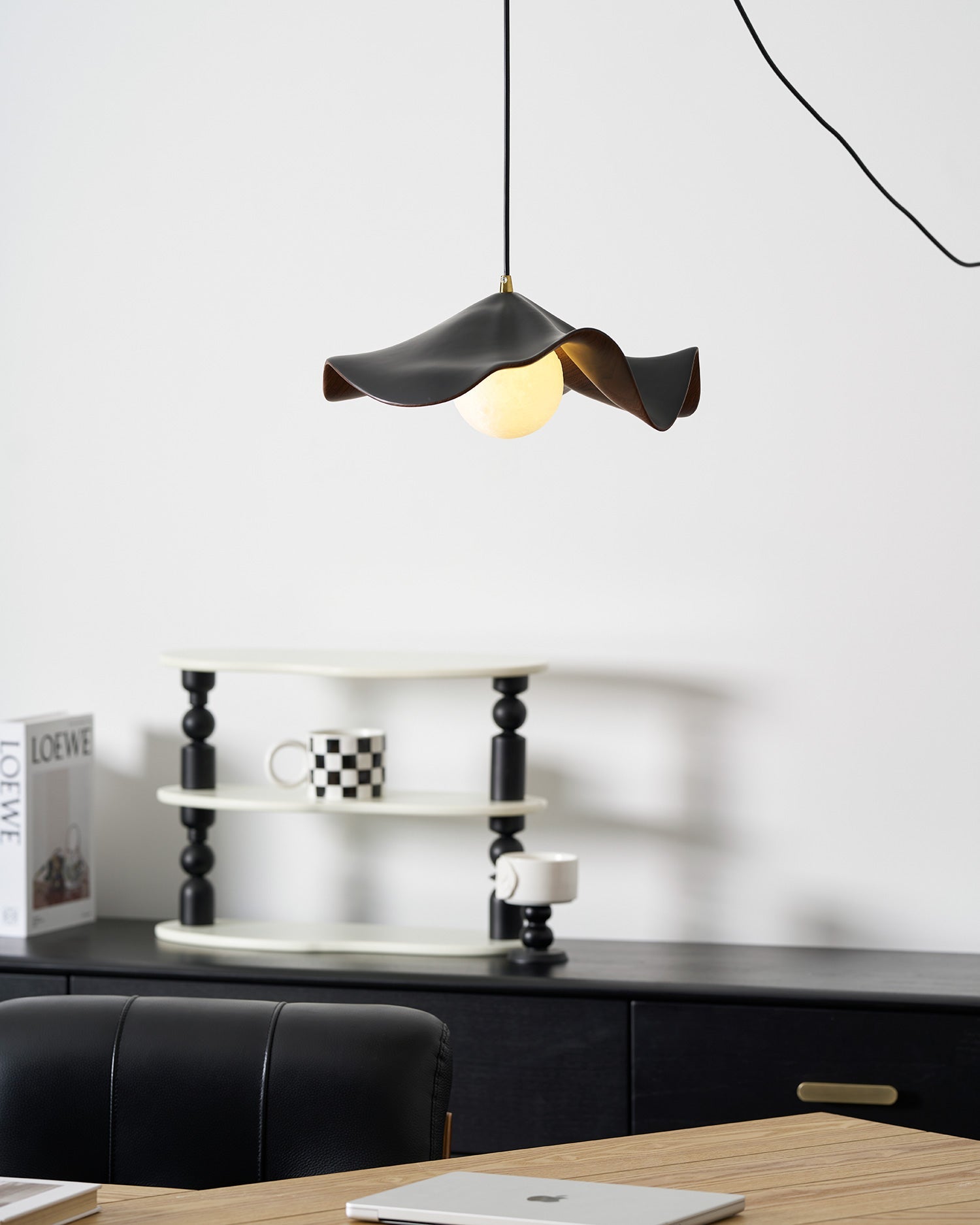 Zane Lotus Plug In Pendant Light