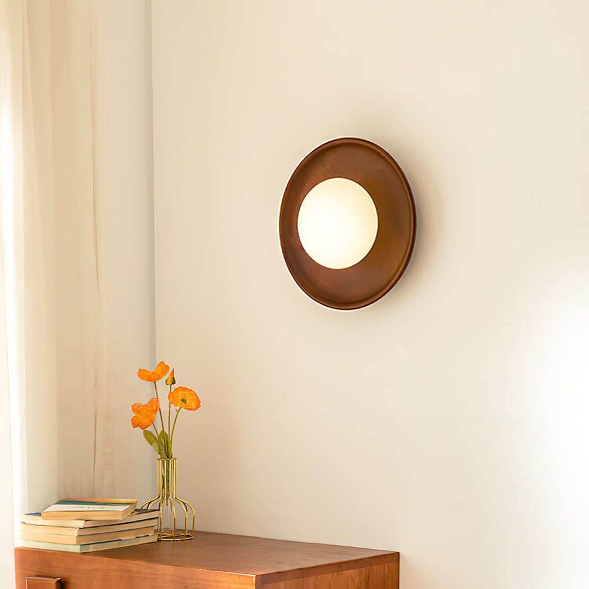 Lexaywell Outdoor Round Wall Light