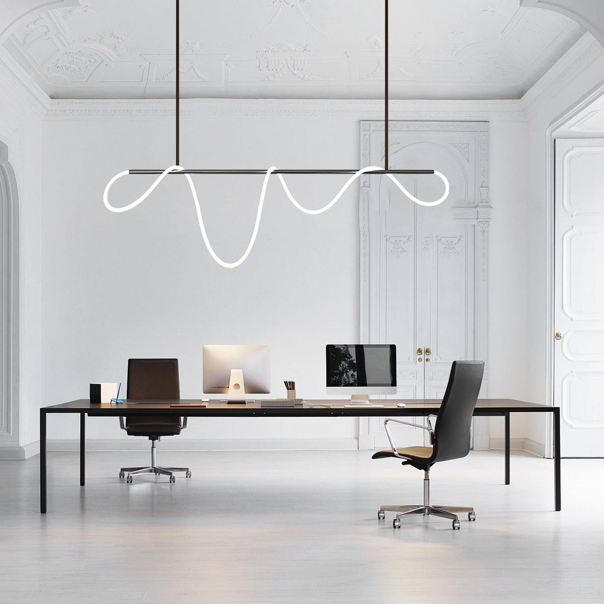 Flexible Linear Curve Chandelier – detail 7