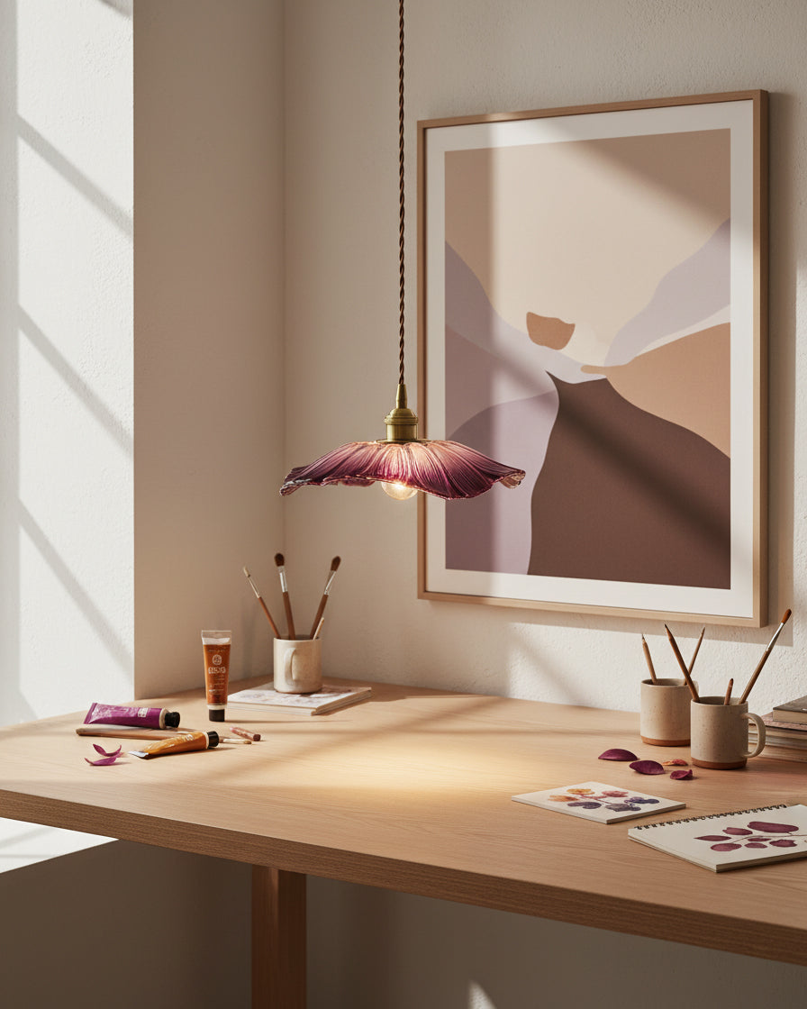 Rodenford Flower Plug In Pendant Light