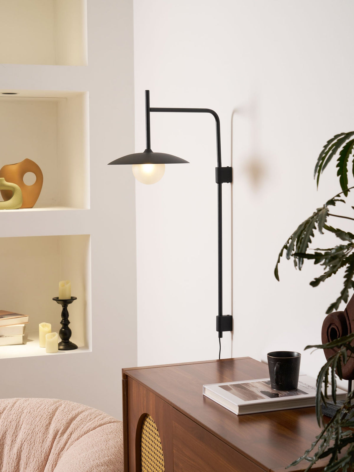Gea Swing Arm Plug - in Wall Lamp - Vakkerlight