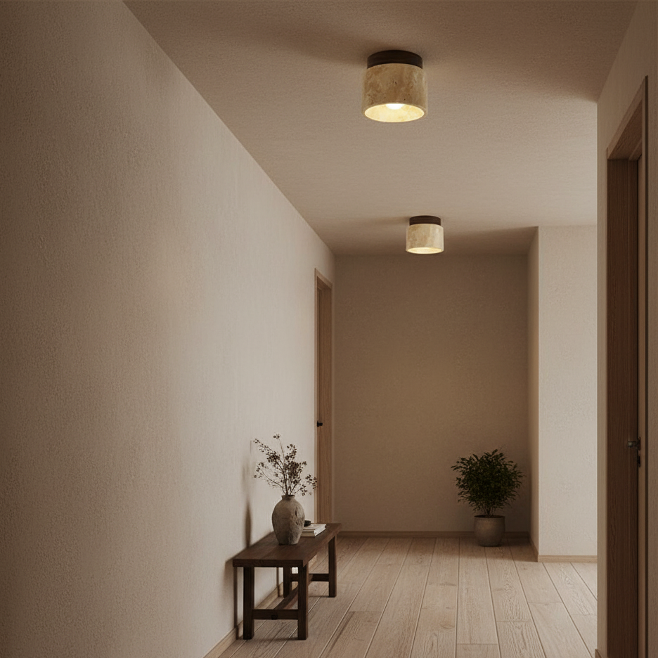 Rilore Travertine Ceiling Light